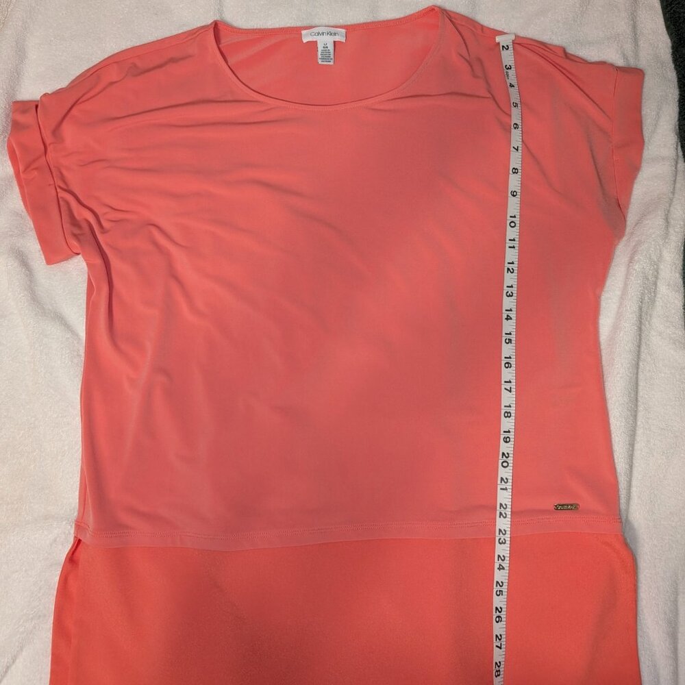 Calvin Klein Coral Bliss Tunic Size L
